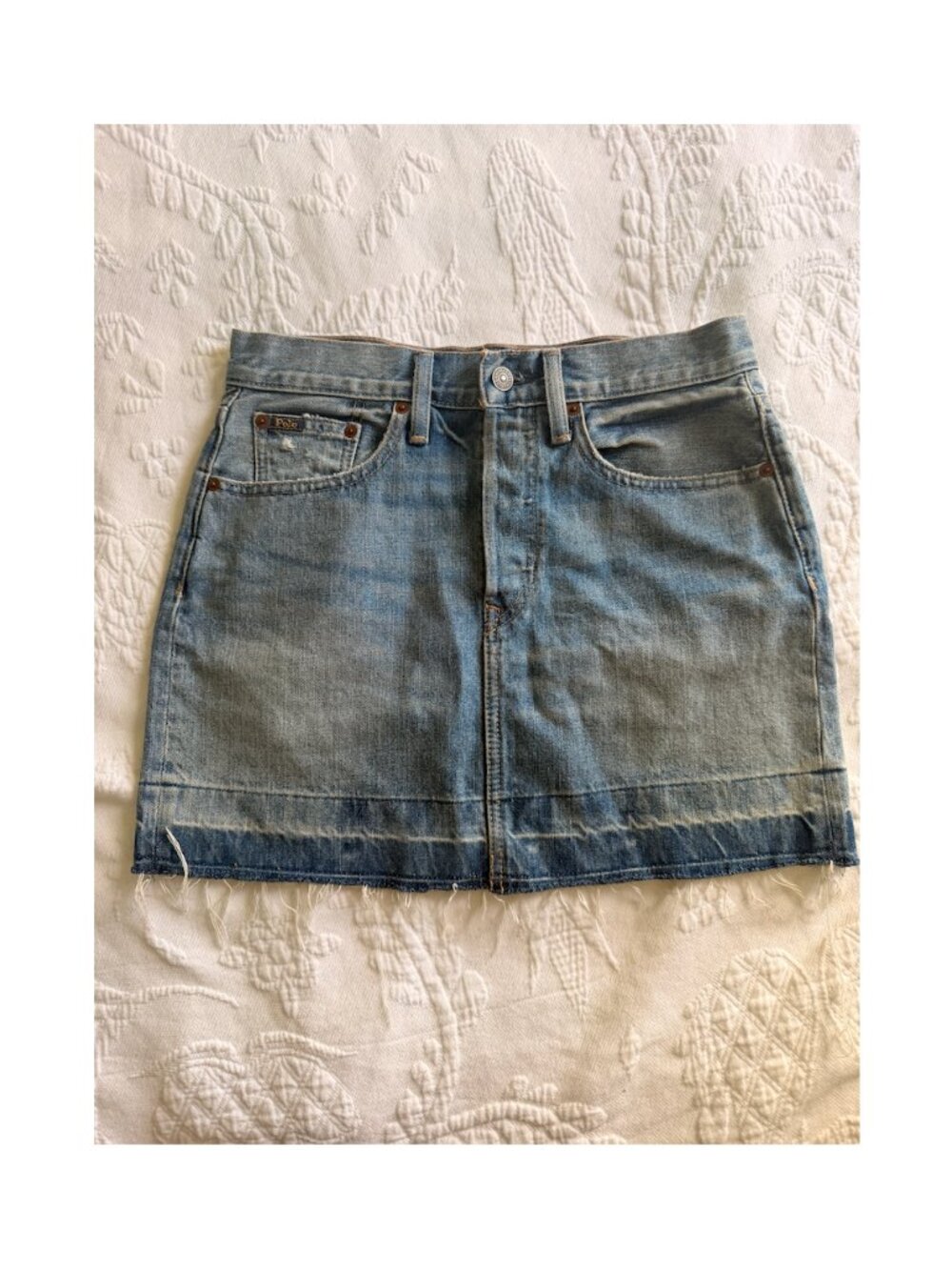 POLO RALPH LAUREN - Vintage Y2K Denim Mini Skirt | Size 26